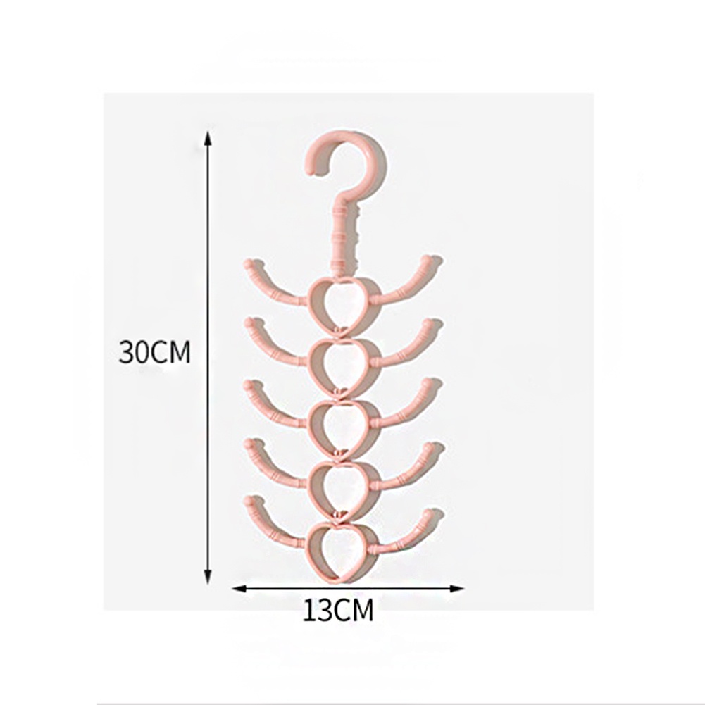 Móc Nhựa Treo Quần Áo 10 Móc Đa Năng Có Thể Xoay Được