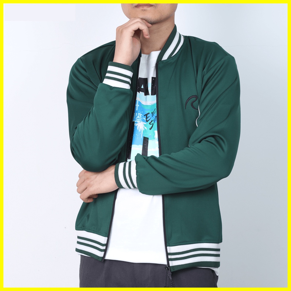 Áo Khoác Nam Bomber Phối Bo Sọc Thời Trang, Cao Cấp mã KHOAC.34