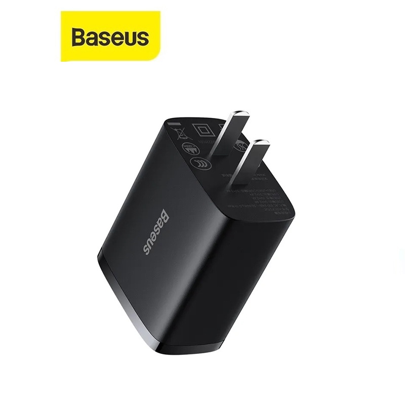 Cốc sạc nhanh 17W Baseus Compact Charger chân cắm CN 3 cổng USB sạc nhiều thiết bị cùng lúc