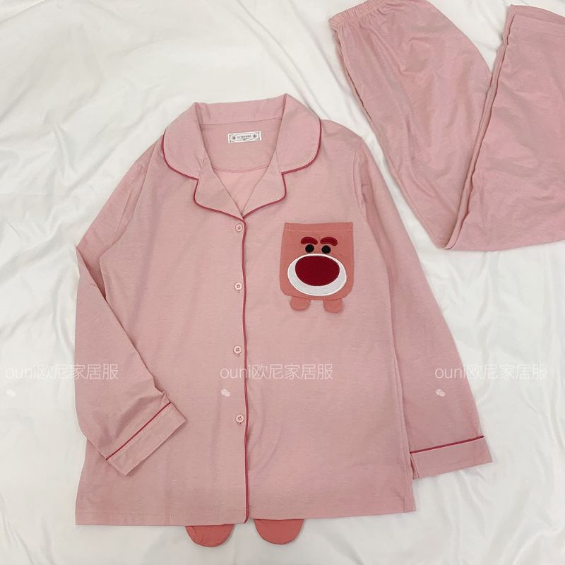 (sẵn) Có ảnh thật) Bộ ngủ / mặc nhà pyjama dài ulzzang order