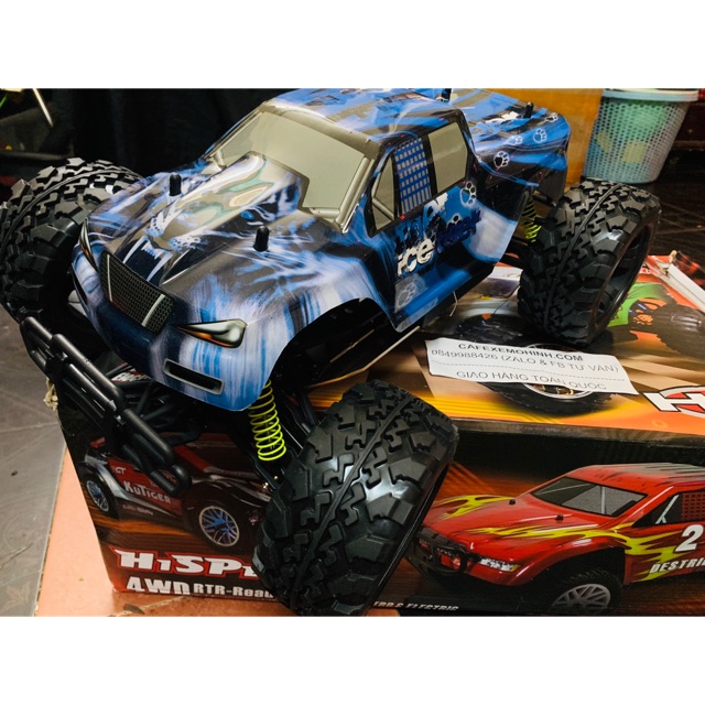 Xe điều khiển Monster truck Ice chạy xăng 80 km/h