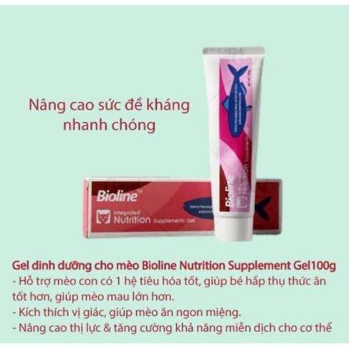 Gel dinh dưỡng bioline dành cho mèo Pet-1989