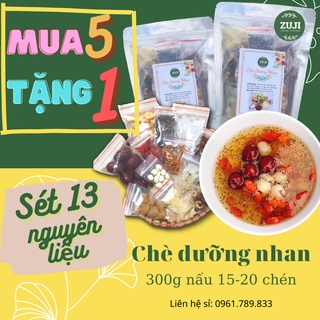 Set chè dưỡng nhan tuyết yến 13 vị nấu 10 Chén
