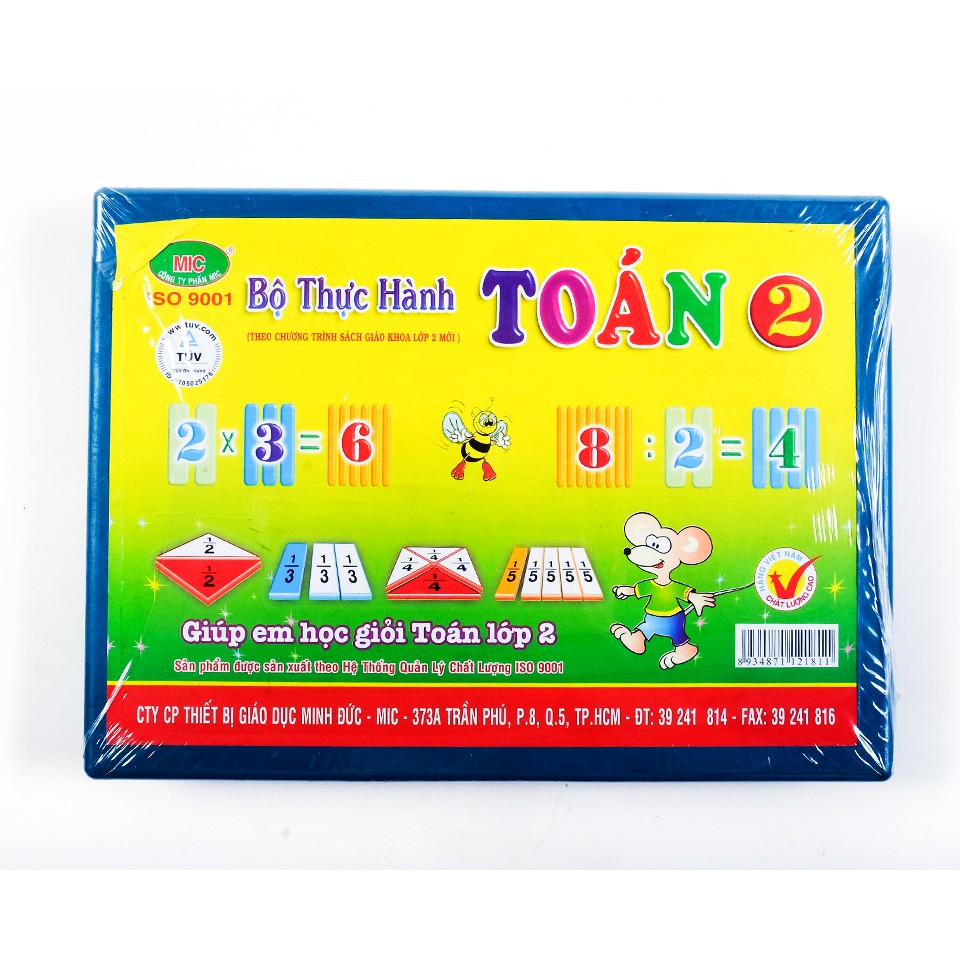 BỘ THỰC HÀNH TOÁN 2 BỘ DỤNG CỤ HỌC TẬP MIC