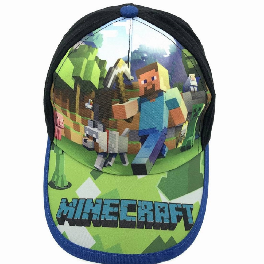 Minecraft Mũ Lưỡi Trai Họa Tiết Hoạt Hình Phong Cách Hip Hop Cho Bé