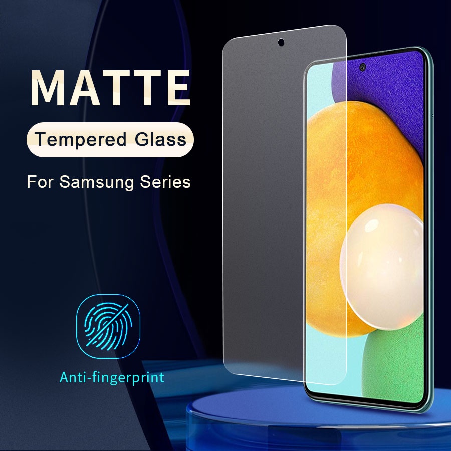 Kính cường lực chống vân tay AG màu nhám cho Samsung Note 10 S20 S21 fe S10 Lite A14 A24 A34 A54 A71 A72 A10s M10 A20s A30s A50s A20 A33 A31 A22 A13 A23 A70s A33 A53 A73 A72 A52 A32 A02s A12 A03s A42 A01 A11 A51 A52s M11