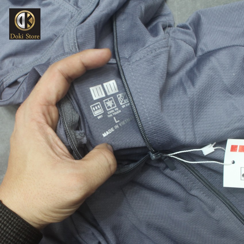 Áo chống nắng nam, áo khoác chống nắng chất vải kim cương siêu mát - DOKI