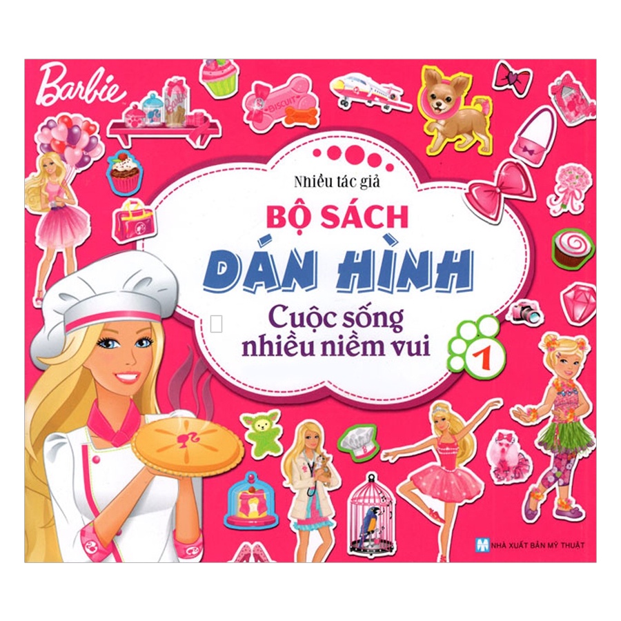 Sách - Barbie Bộ Sách Dán Hình Cuộc Sống Nhiều Niềm Vui - Tập 1 - 8935210232687