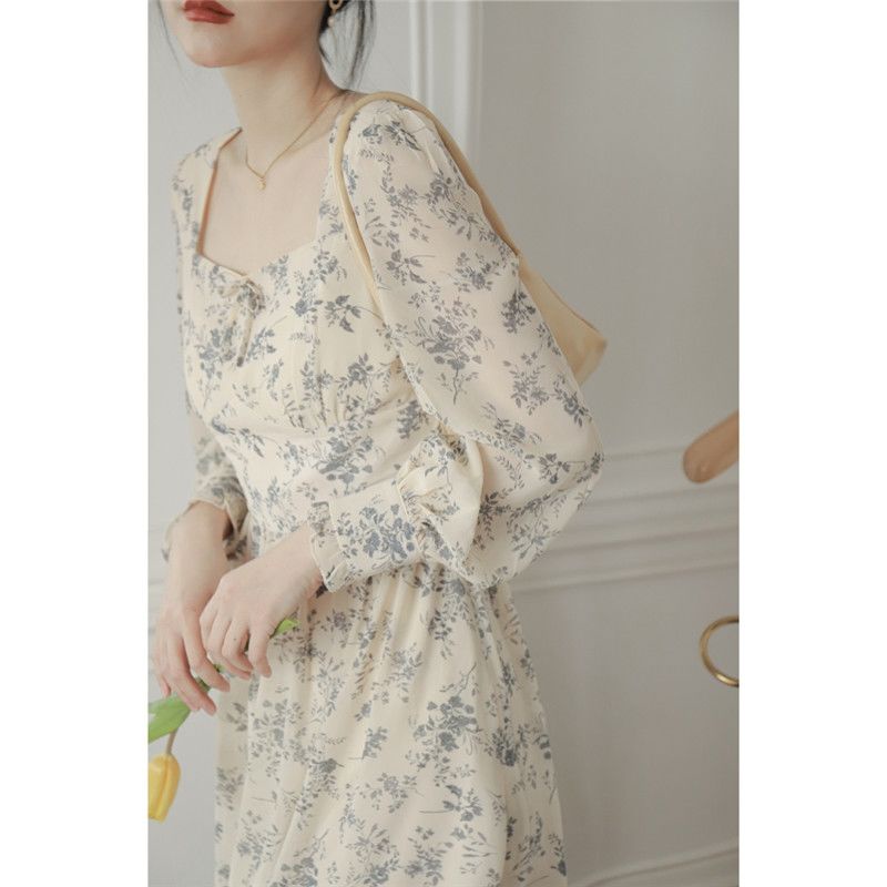 Đầm Hoa Phong Cách Hàn Quốc Thanh Lịch Cho Nữ