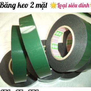Băng keo hai mặt siêu dính 2 phân rẻ nhất trên shopee