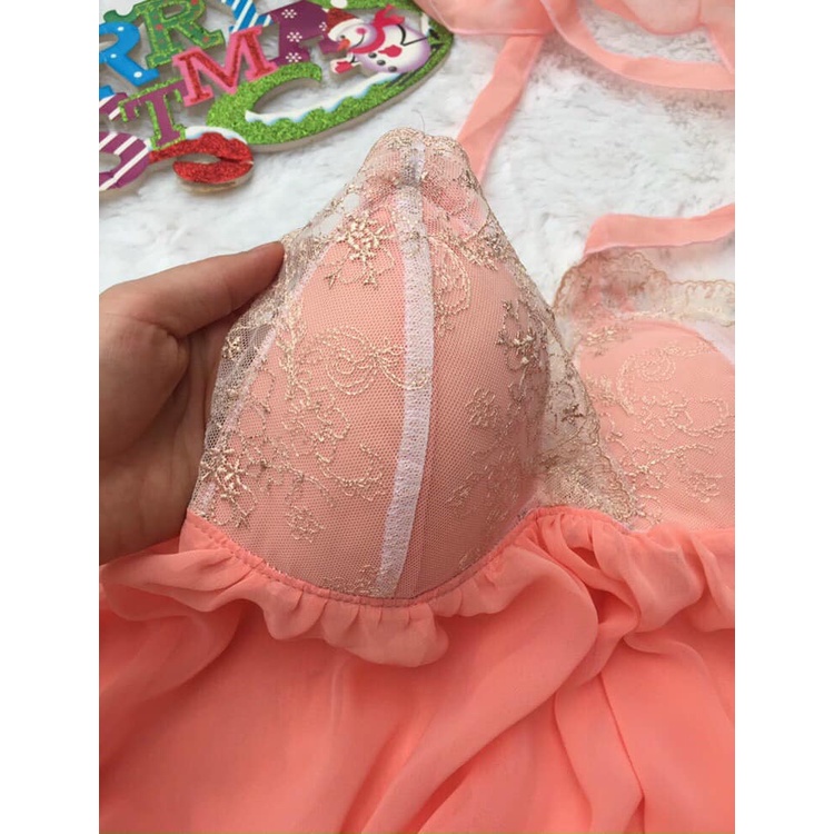 ĐẦM NGỦ VOAN REN XINH ĐẸP