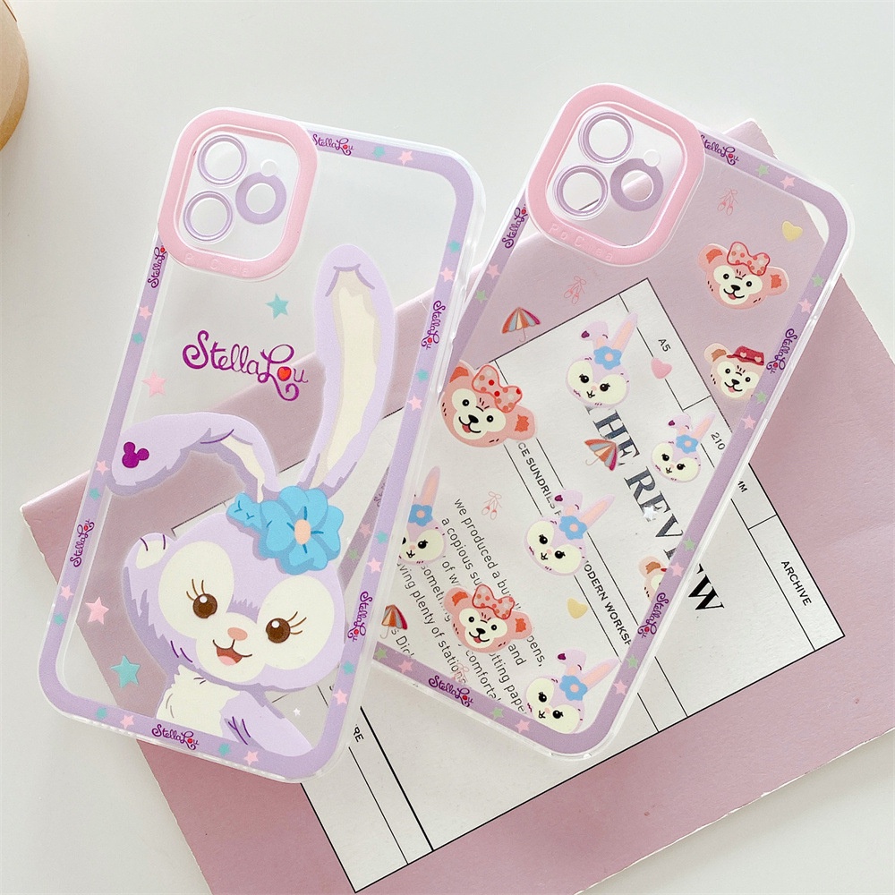 Ốp Điện Thoại TPU Dẻo Họa Tiết Chú Thỏ Dễ Thương Cho IPhone 14 13 12 11 Pro XS Max XR X 8 7 6S Plus Mini SE2