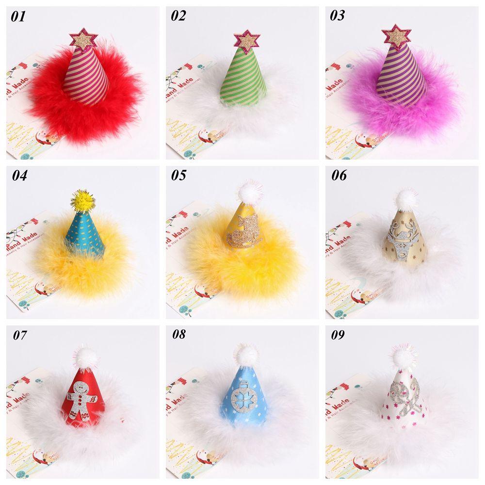 Kẹp Tóc Hình Nón Giáng Sinh Vui Nhộn