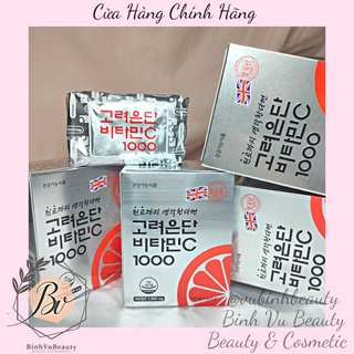 Viên uống Vitamin C 1000mg + Vitamin D 1000IU giảm mụn trắng da giảm thâm nám giảm tan nhang EanDan Korea 120viên