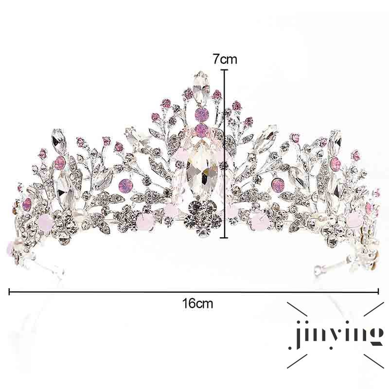 GETNOIVAS Vương miện cài tóc cô dâu đính đá thời trang