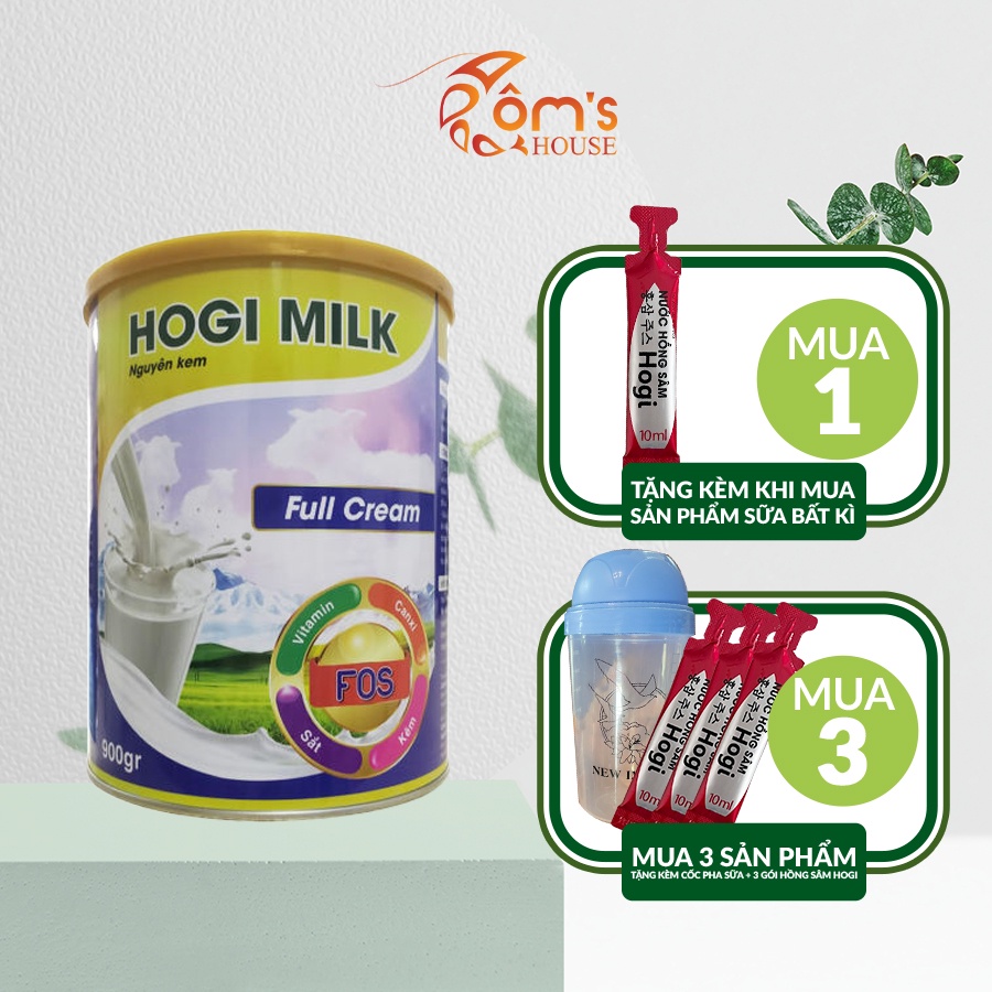 Sữa béo nguyên kem Hogi milk 900g tăng cân an toàn