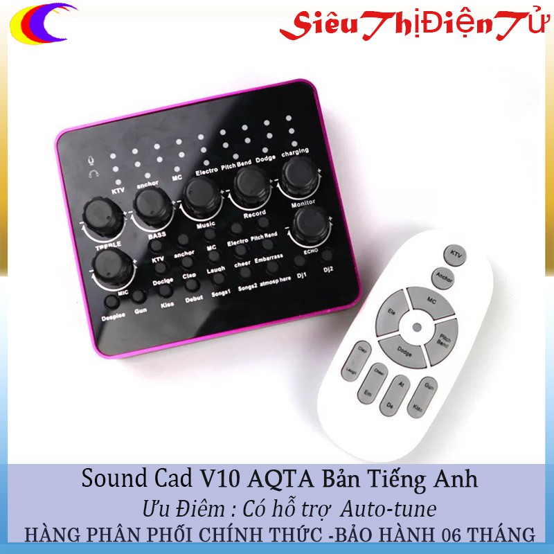 Sound card thu âm V10