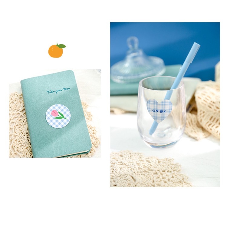 Bộ 40 nhãn dán phong cách động vật xinh xắn trang trí sổ lưu niệm