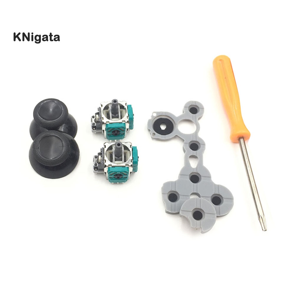 KN* 13Pcs 3D Analog LBRB LTRT Joystick Switch Repair Parts Kit for Xbox 360 Slim