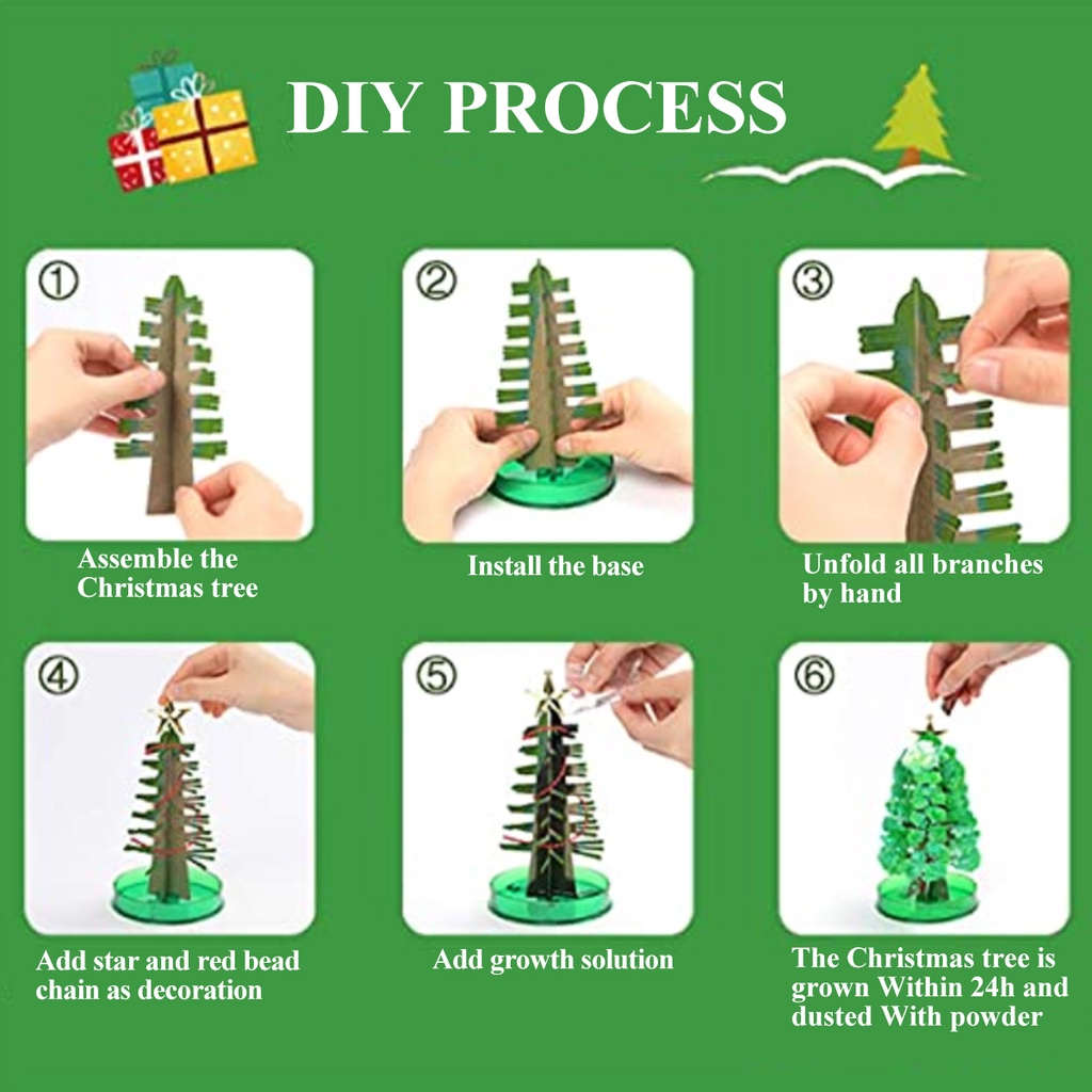 Đồ chơi cây thông giáng sinh mini DIY vui nhộn độc đáo dành cho người lớn và trẻ em