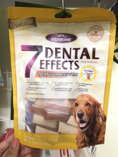 [Có sẵn] Thanh xương gặm 7dental gói 160gr