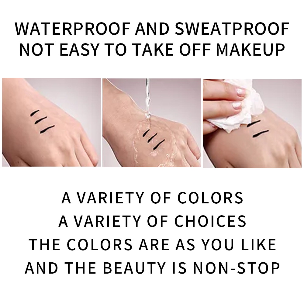 Bút Kẻ Mắt Dạng Lỏng 8 Màu Sắc Tùy Chọn Nhanh Khô Chống Thấm Nước Lâu Trôi Chống Nhòe Trang Điểm Gợi