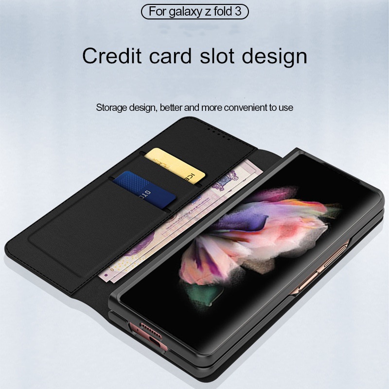 Ốp Lưng Điện Thoại Dạng Ví Da Lật Dành Cho Samsung Galaxy Z Fold 3 Z Fold4 5G Z Fold 5 2023 Fold5 5G Fold2