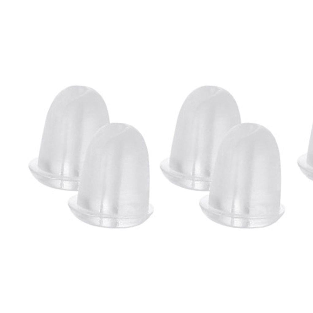Bộ 100 Nút Chặn Bông Tai Bằng Silicon Mềm Trong Suốt Thay Thế Tiện Dụng