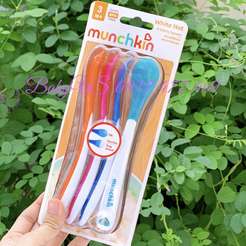 Bộ Thìa Mềm Báo Nóng Munchkin (4c)