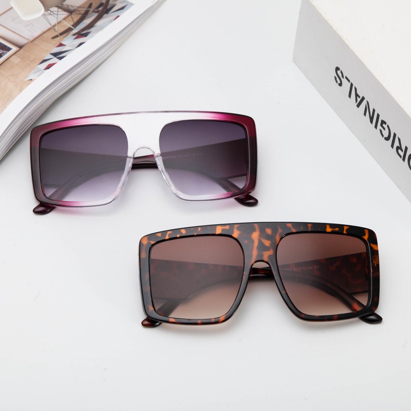 Kính Mát Gọng Vuông Phong Cách Vintage Cho Nam Và Nữ