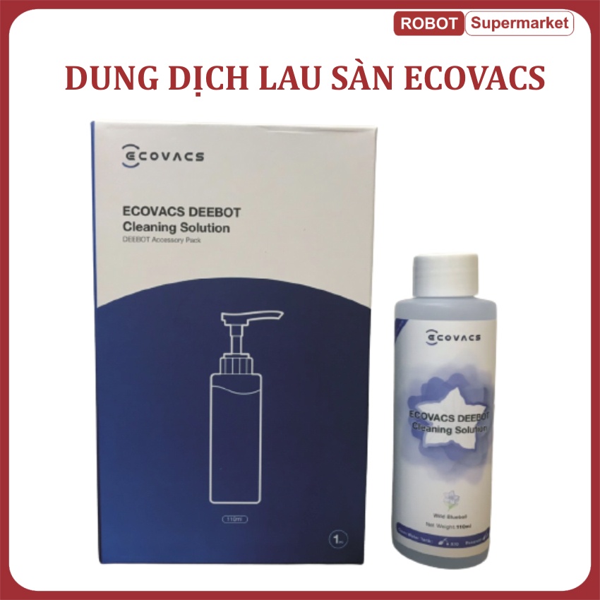 Dung Dịch, Nước Lau Sàn Cấp ECOVACS Wild Bluebell-Dành riêng cho X1 OMNI / TUBOR/ N9 Series/ T10/ T9/ T8/T5/OZMO