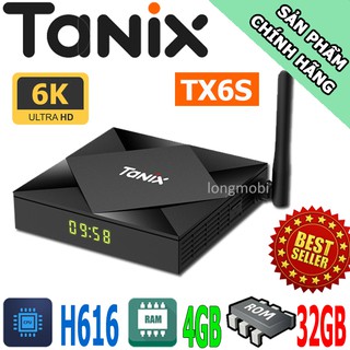 Tanix TX6s Android Tv Box Ram 4GB Chạy Android 10 Mới Nhất