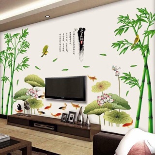 Combo 4 tấm decal dán tường,trang trí phòng quá đẹp