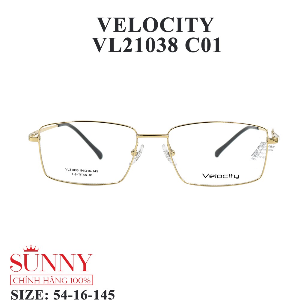 Gọng kính nam nữ thời trang Velocity VL21038 nhiều màu chính hãng