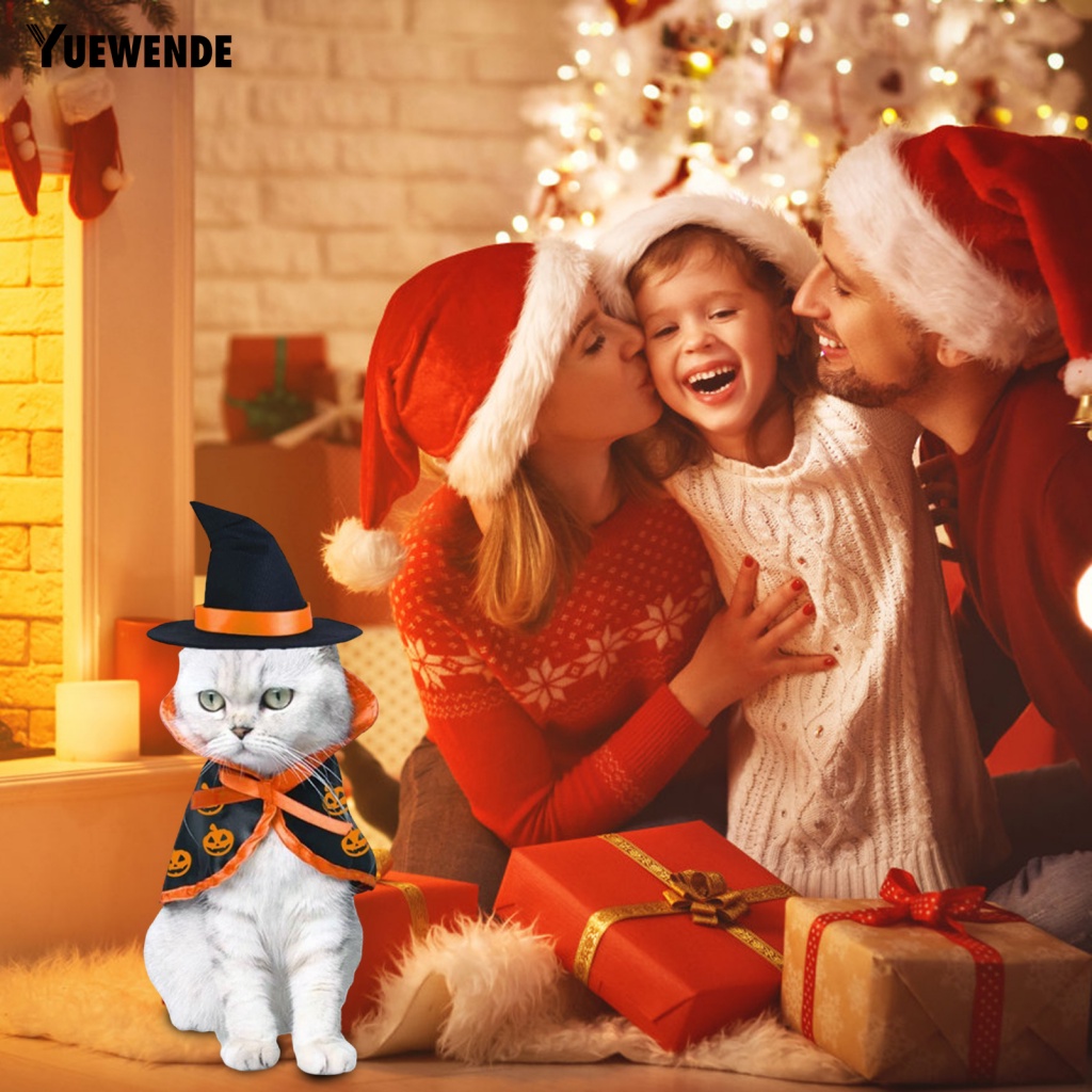 Yue.z Áo Choàng Nhẹ In Họa Tiết Bí Ngô Cho Thú Cưng