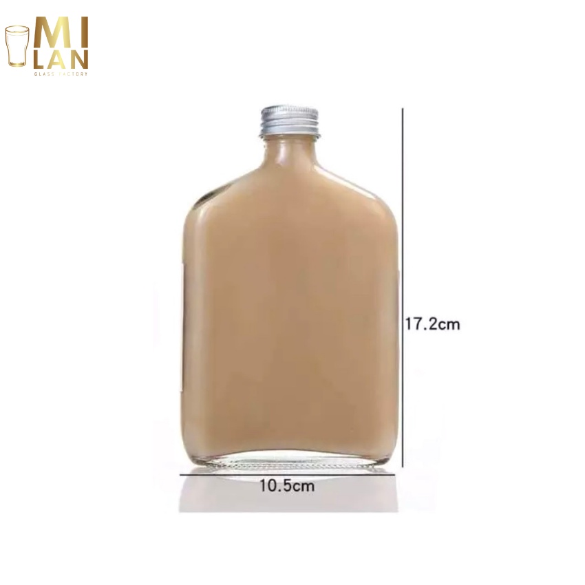 Chai lọ thủy tinh dáng vai kèm nắp nhôm 350ml