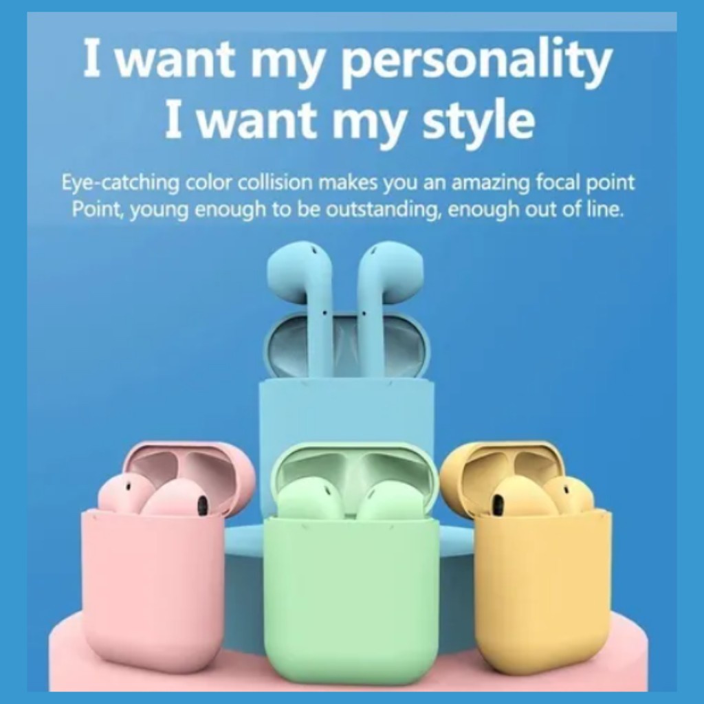 Vỏ Bảo Vệ Hộp Đựng Tai Nghe inpods Bluetooth Không Dây I12 TWS Chín Màu Tùy Chọn