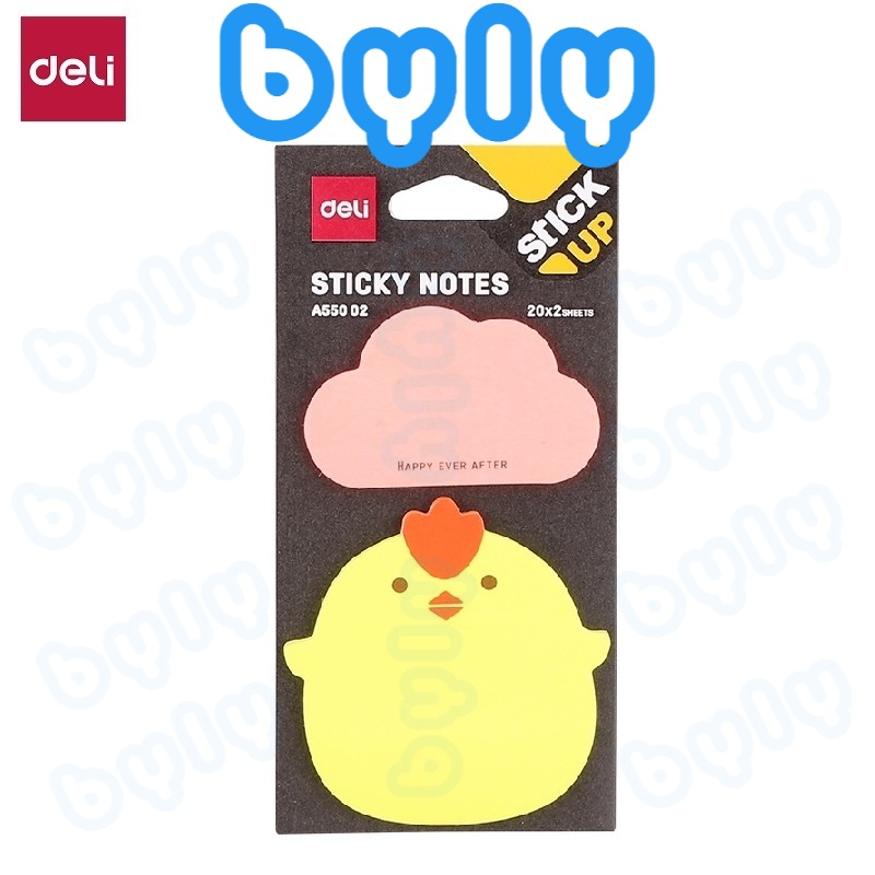 [Ship hỏa tốc] Sticky Notes - Giấy Ghi Chú Hình cute DELI | A55002 - ByLy Store