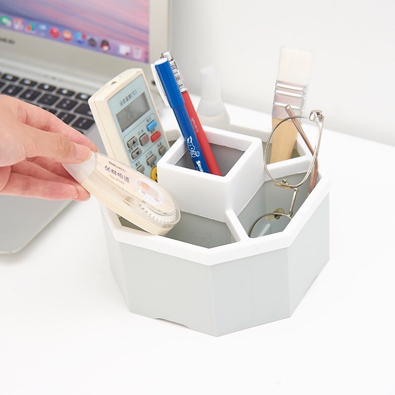 Khay Tiện Ích Lục Giác 5 Ngăn Để Bàn Nhựa Việt Nhật Khay Đựng Đồ Đa Năng VN1337 - Hàng Việt Nam Chất Lượng Cao