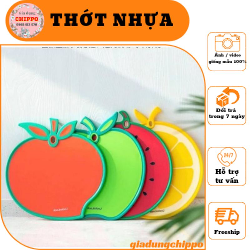 Thớt nhựa hoa quả kháng khuẩn _ giadungchippo