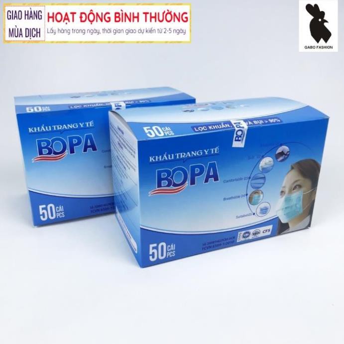 Siêu rẻ Khẩu trang y tế gabo, khẩu trang kháng khuẩn 4 lớp loại 1