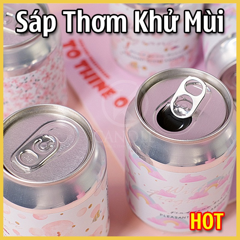 Sáp Thơm Khử Mùi Handmade - Sáp Thơm Trái Cây Dạng Hộp Lon 4 Kiểu