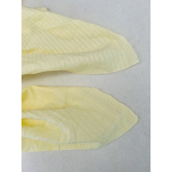 Vải thô cotton màu vàng pastel