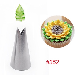 352# đuôi bắt bông kem trang trí bánh bằng thép không gỉ