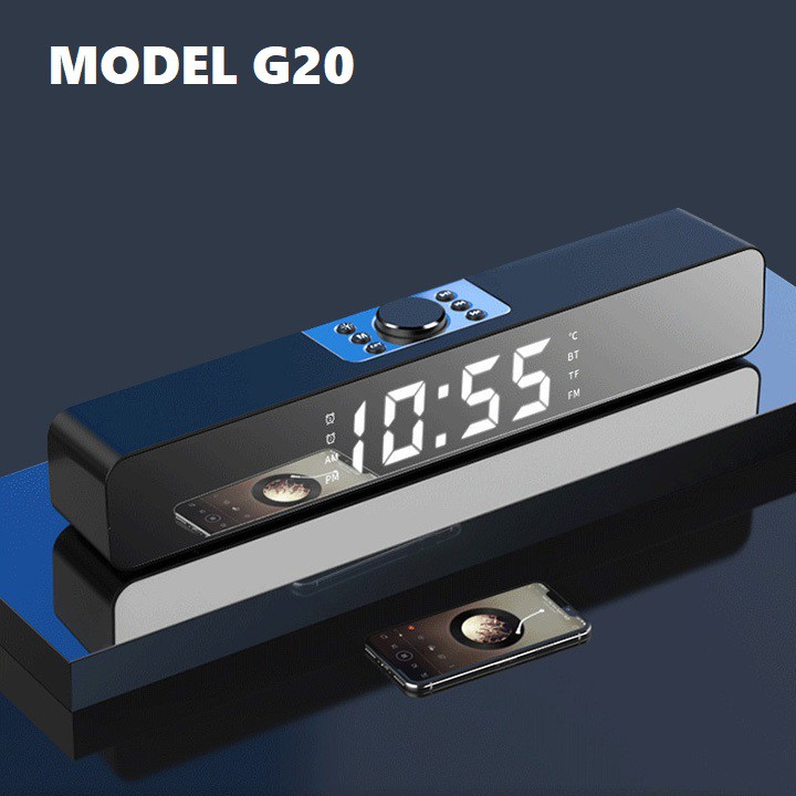 Loa thanh G20 bluetooth 5.0 âm thanh chuẩn bass treble có màn hình hiển thị - Hàng nhập cao cấp