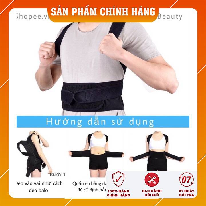 Áo Chống Gù Lưng Back Pain Hàng Cao Cấp Đai Chống Gù Lưng Back Pain (BP) Chuyên Dụng Cho Dân Văn Phòng