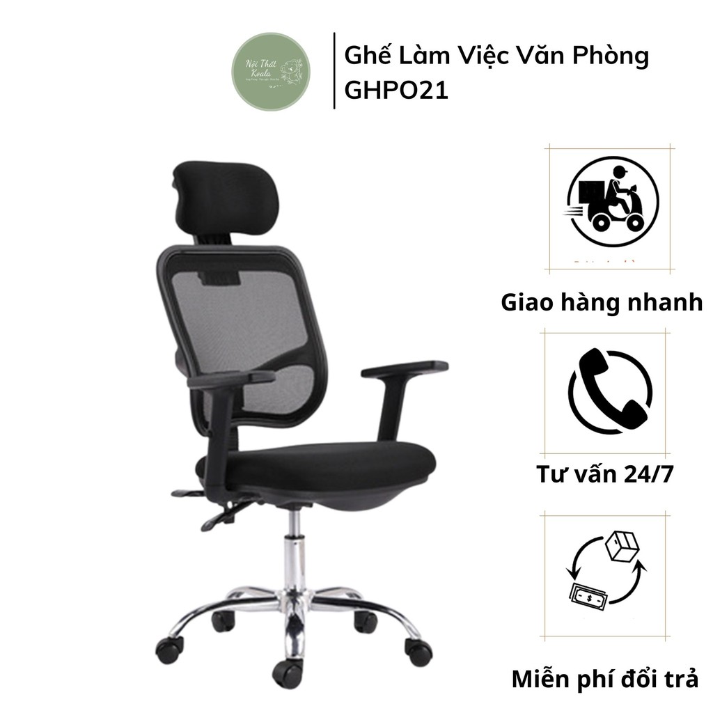 Ghế văn phòng có tựa đầu ghế gaming thủ phòng khách có thể thành giường ngủ GHP021