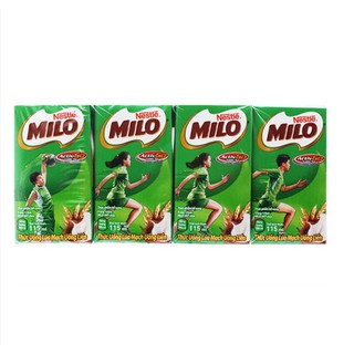 Lốc 4 Hộp Sữa Milo Nước 115ml