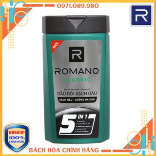 Dầu gội sạch gàu romano classic 5 in 1