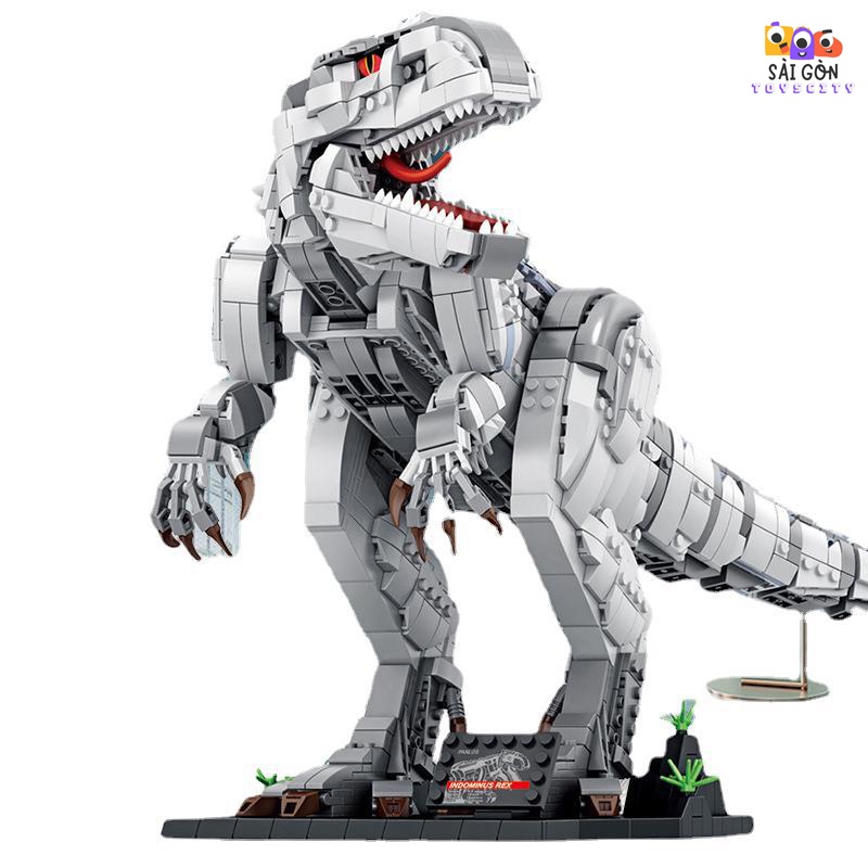 Đồ Chơi Lắp Ráp Kiểu LEGO Mô Hình Trưng Bày Khủng Long Bạo Chúa Forest Tyrannosaurus Rex Panlos Với 1813 PCS